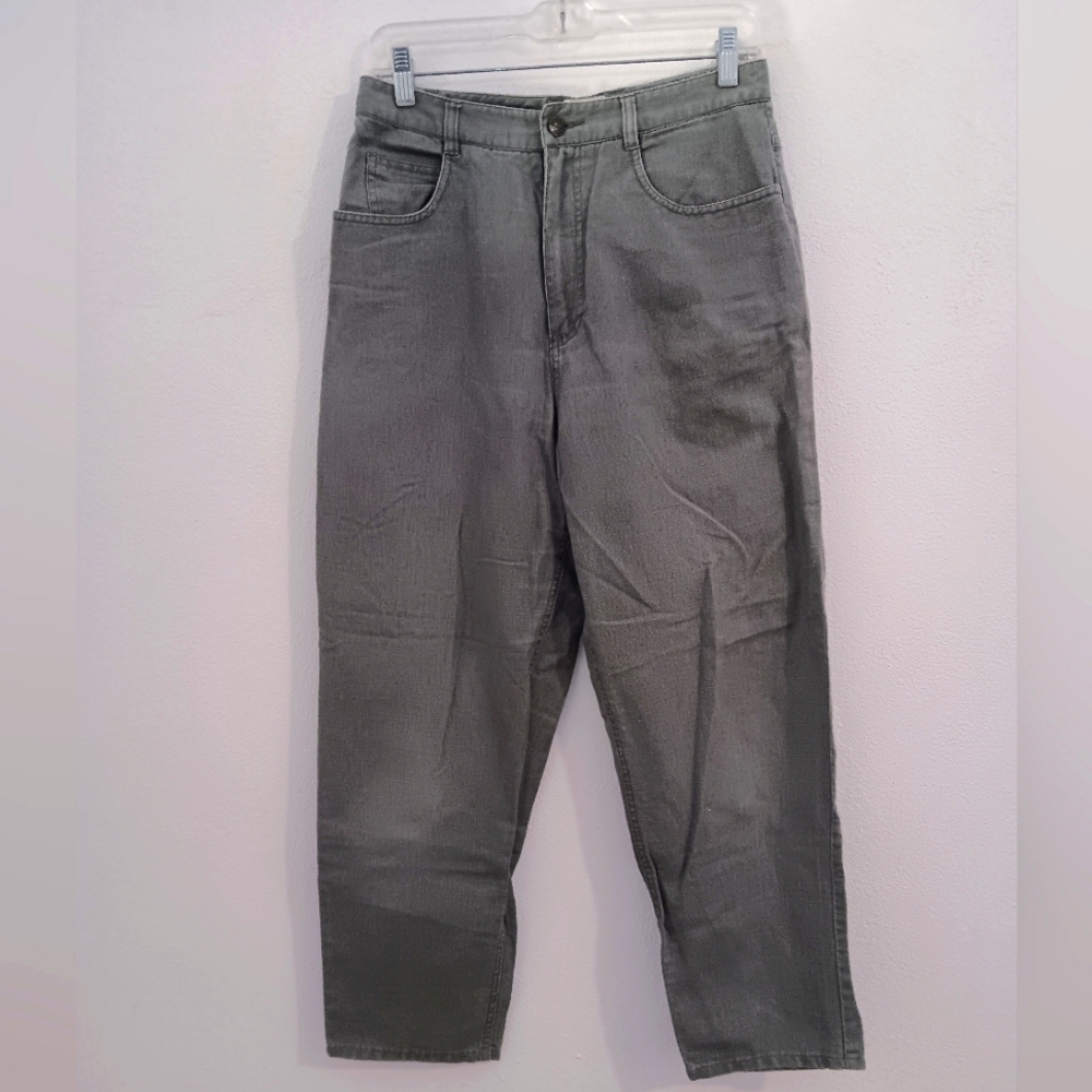 Talbots women's linen/cotton pants size 10 sage green